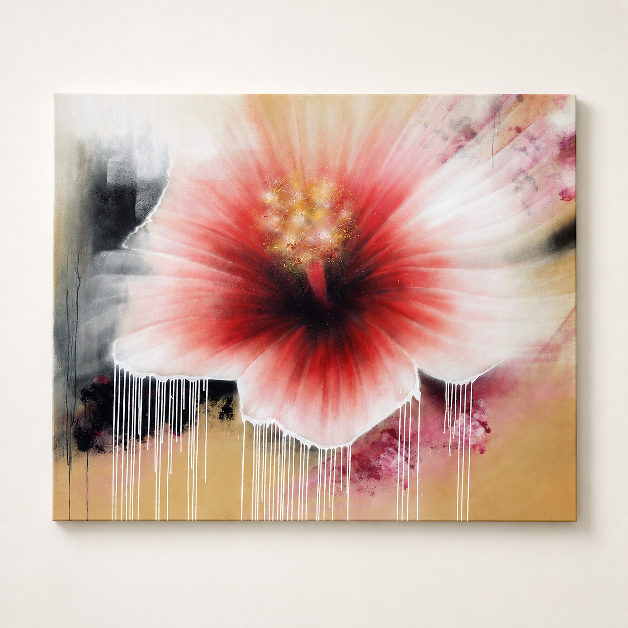 DRIPPING HIBISCUS I 120cm x 150cm I 2022