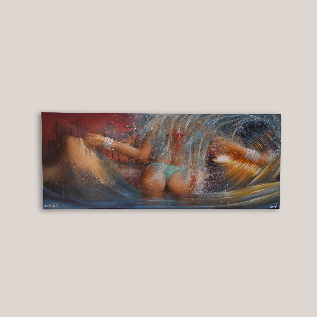 DREAMS FROM PINE TREES TO PALM TREES I  160cm x 50cm I 2019