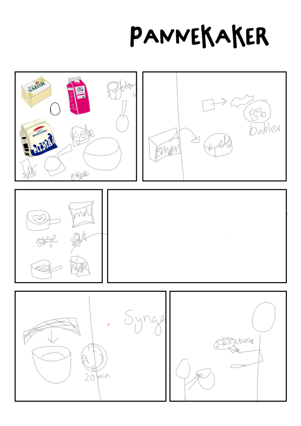 Flow sketch and final objects