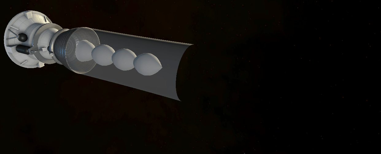 Mesh without exhaust material
