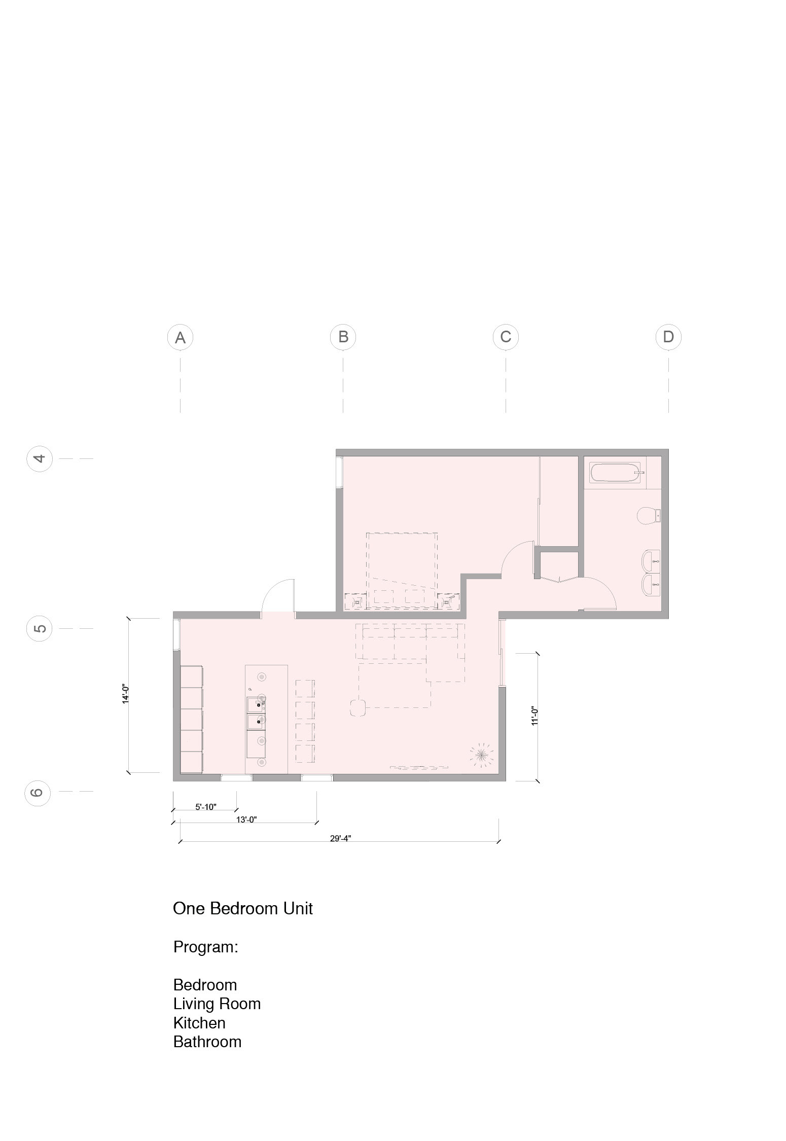 One Bedroom Unit
