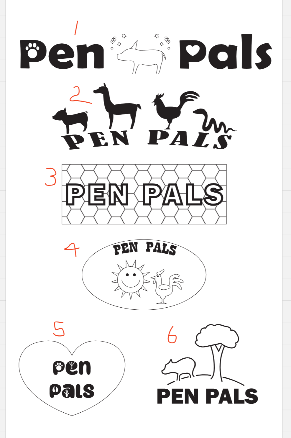 Step 2: Initial Digital Drafts