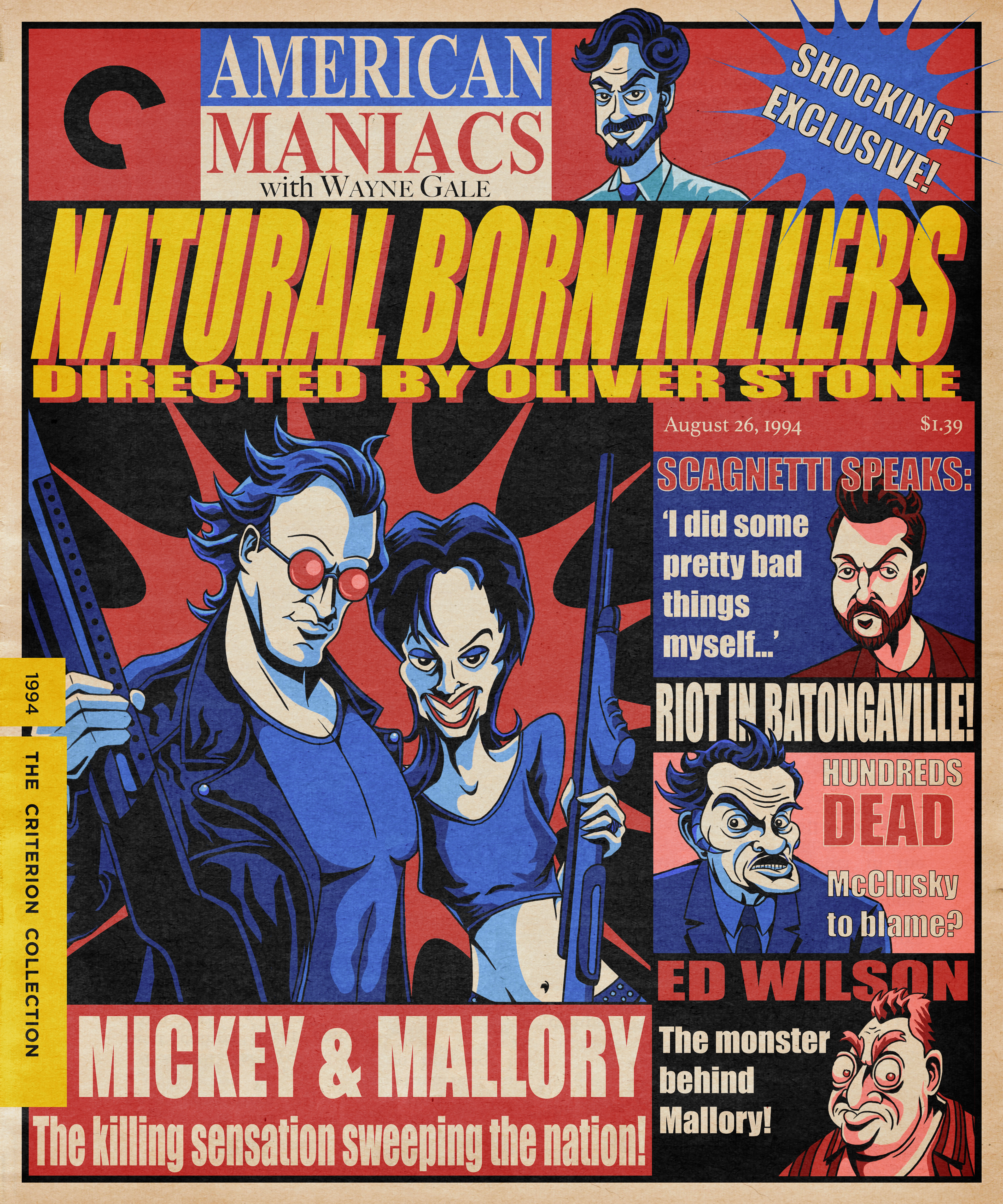 Natural Born Killers Blu-Ray cover (Photoshop, 2024)