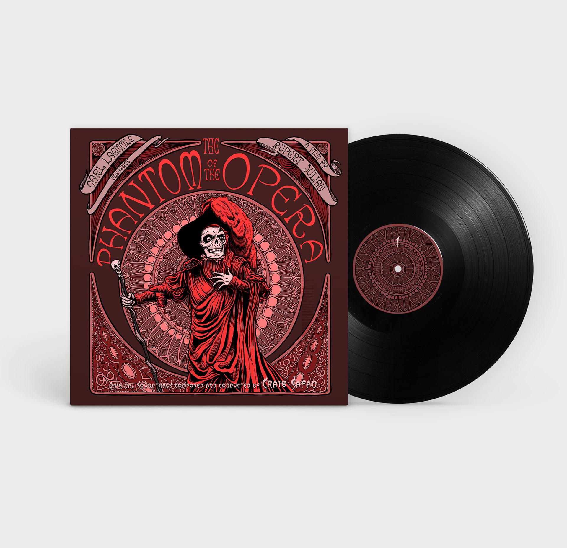 The Phantom of the Opera vinyl soundtrack mockup (Digital, 2026)