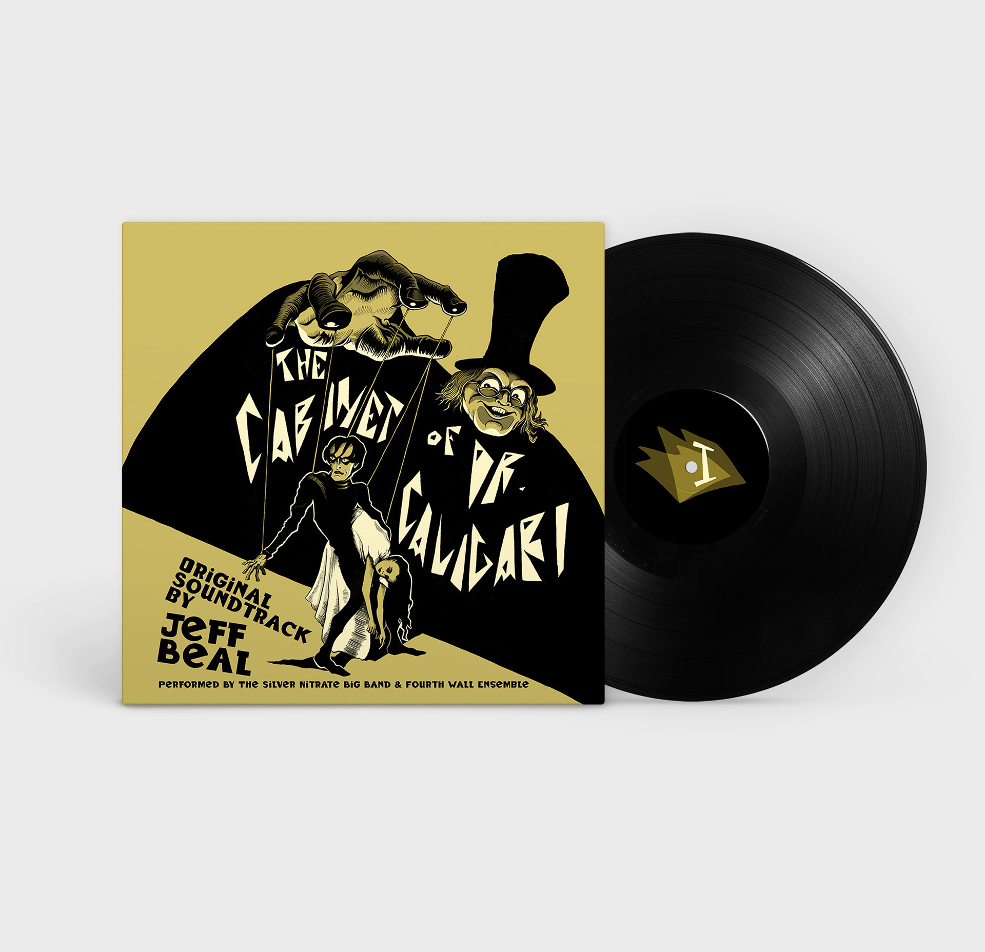 The Cabinet of Dr. Caligari vinyl soundtrack mockup (Digital, 2025)