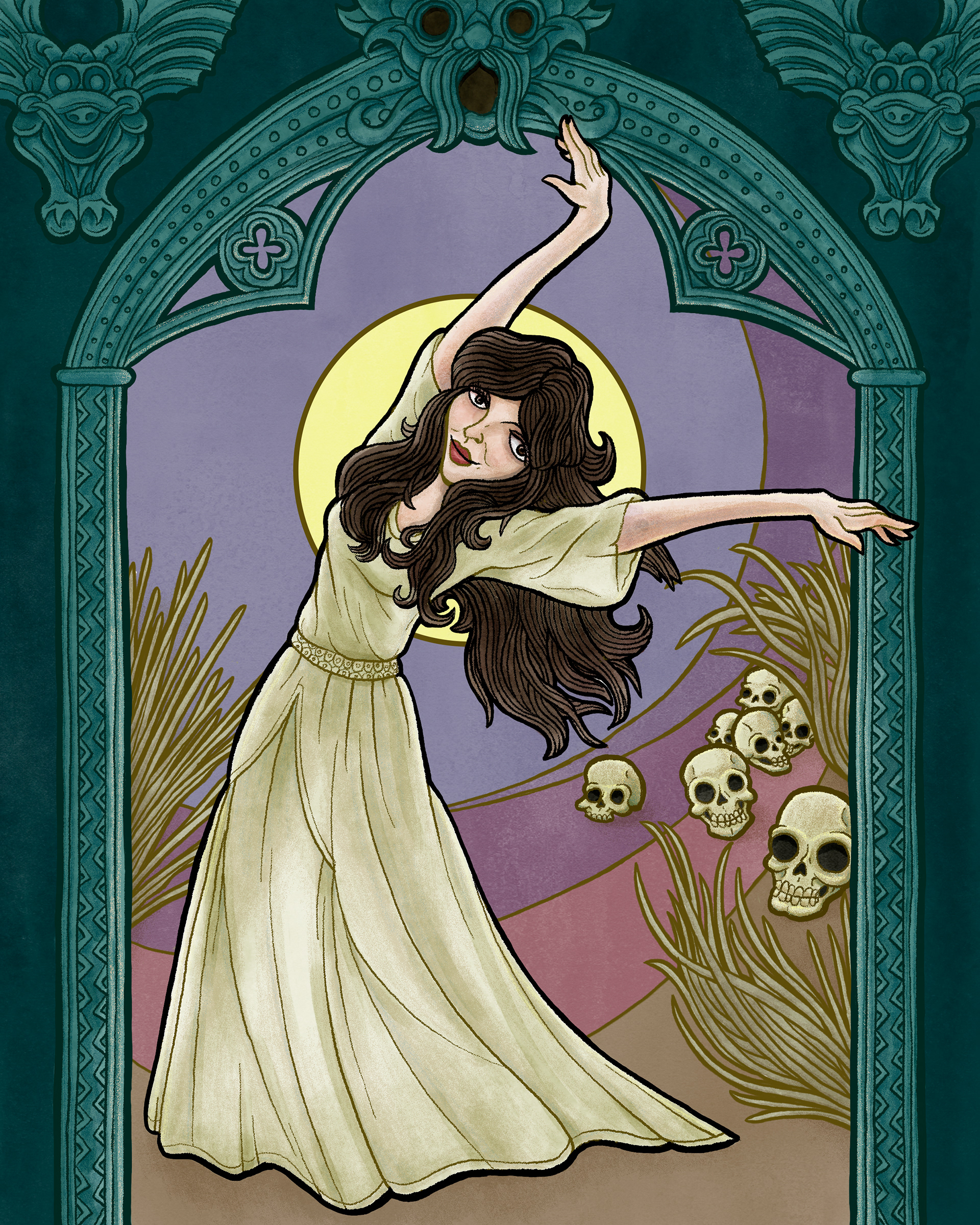 Kate Bush at Efteling (Photoshop, 2024)