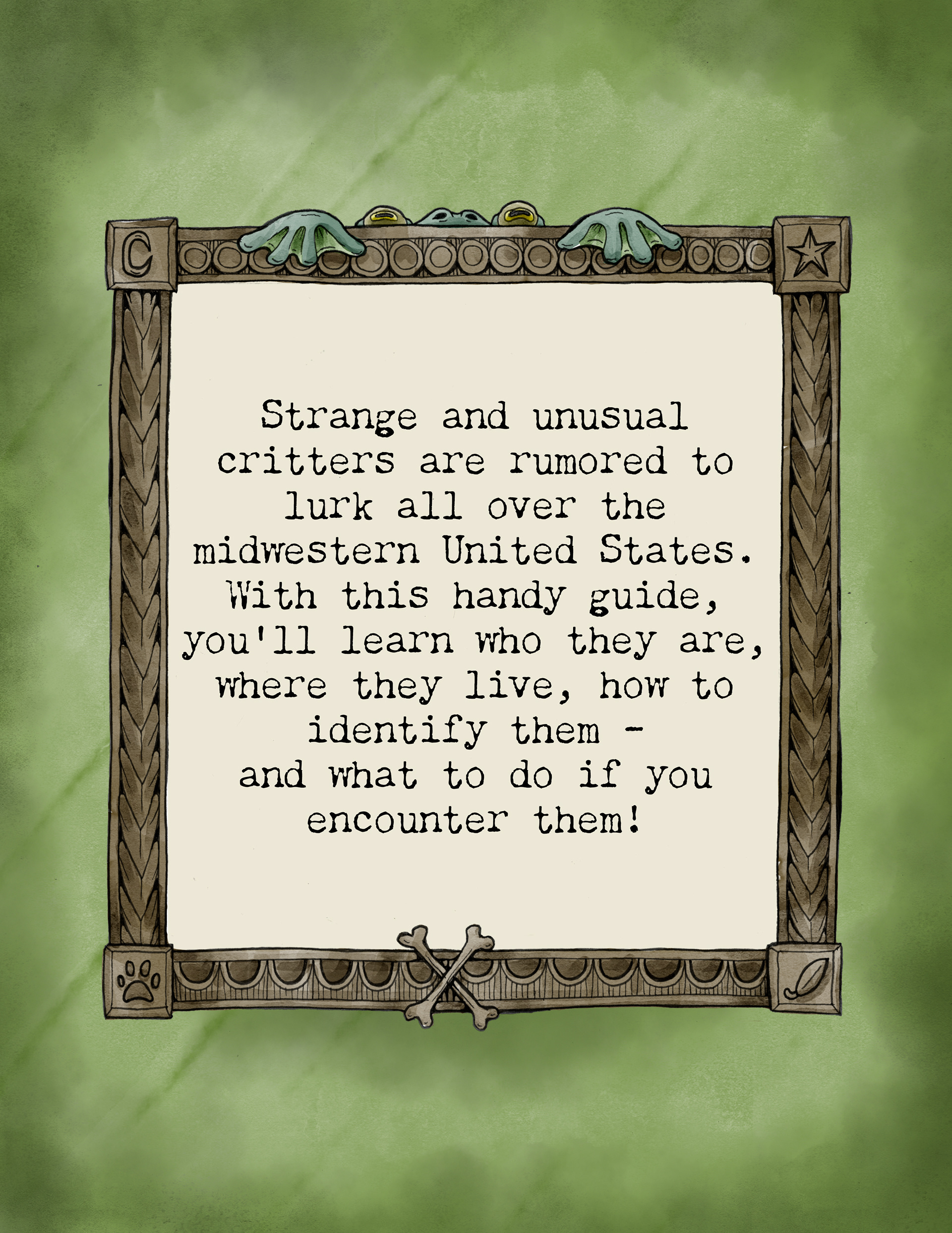 Cryptic Critters - Back Cover (Ink and Digital, 2024)