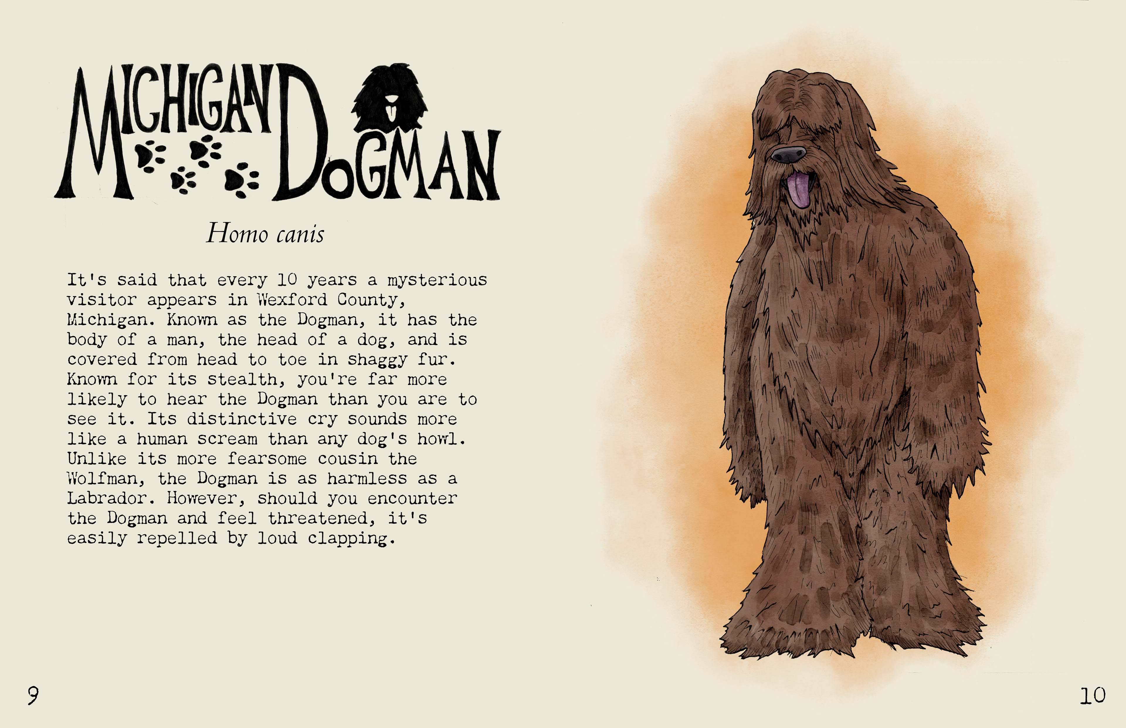 Michigan Dogman (Ink and Digital, 2024)