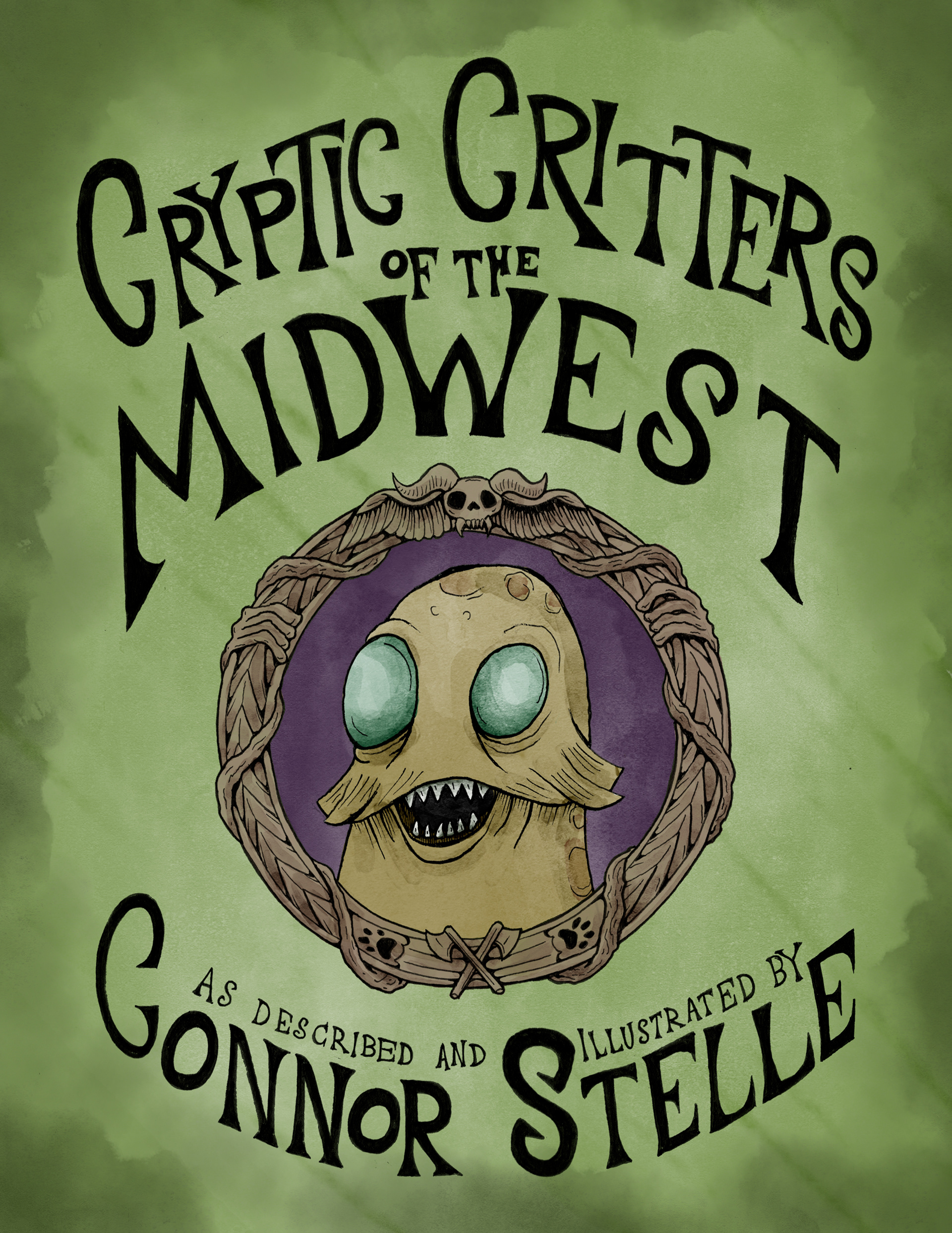 Cryptic Critters - Front Cover (Ink and Digital, 2024)