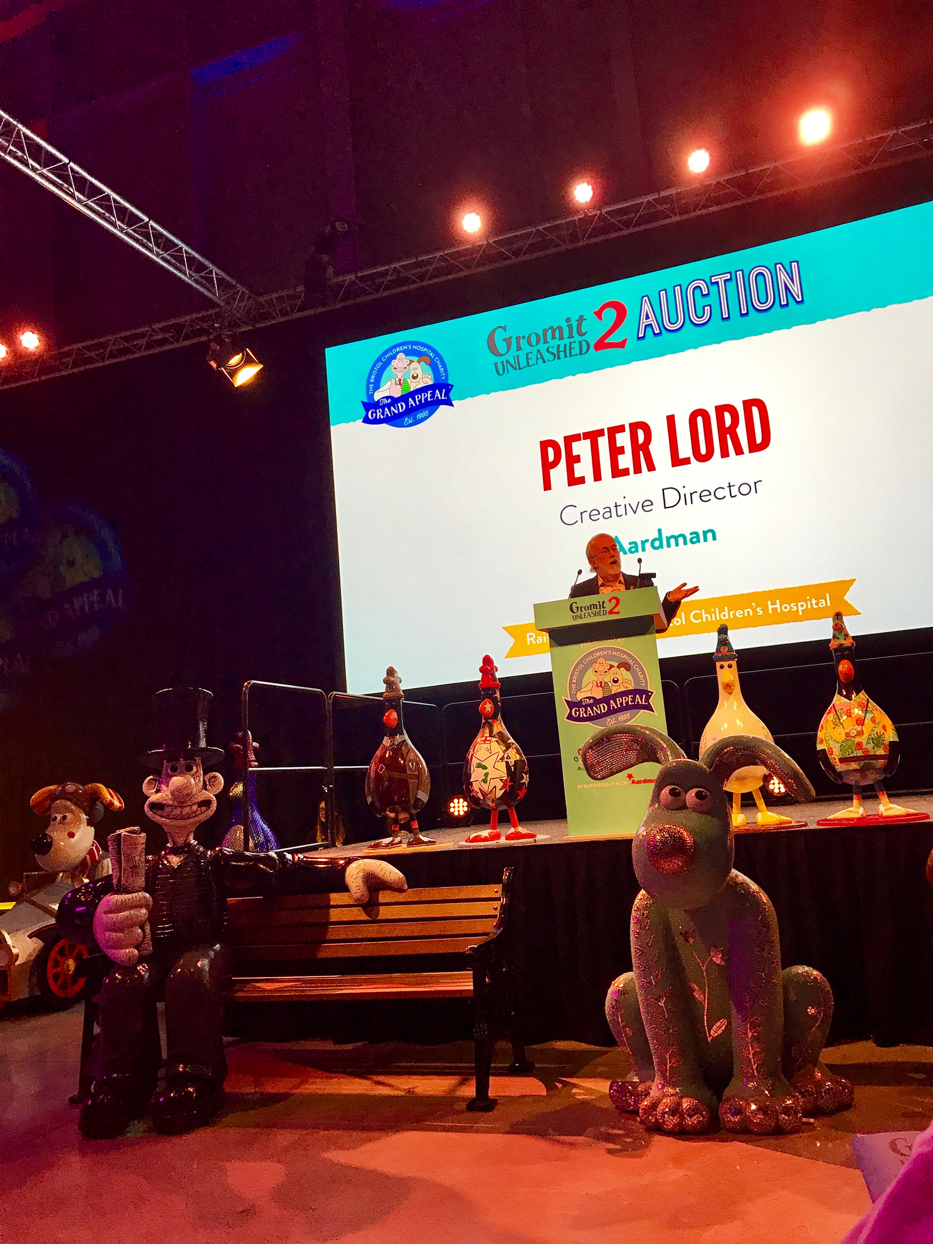 Peter Lord presenting