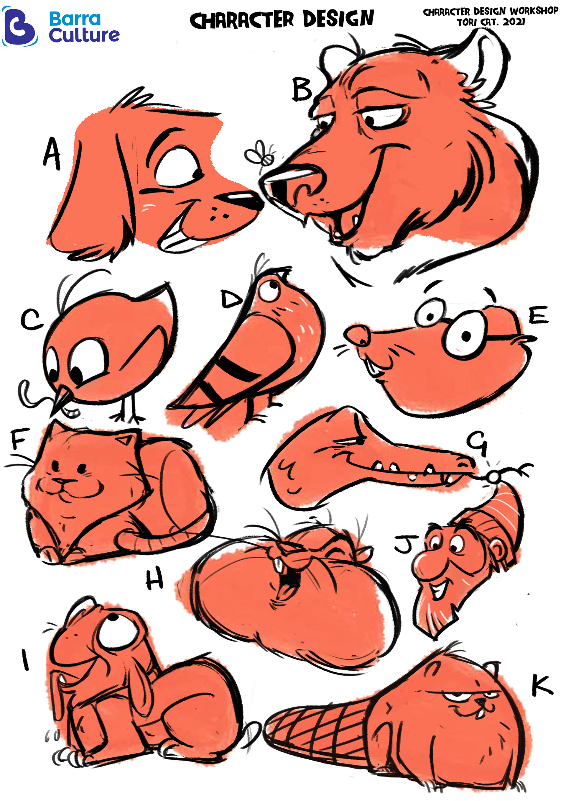 "shape challenge"- finding characters in random shapes