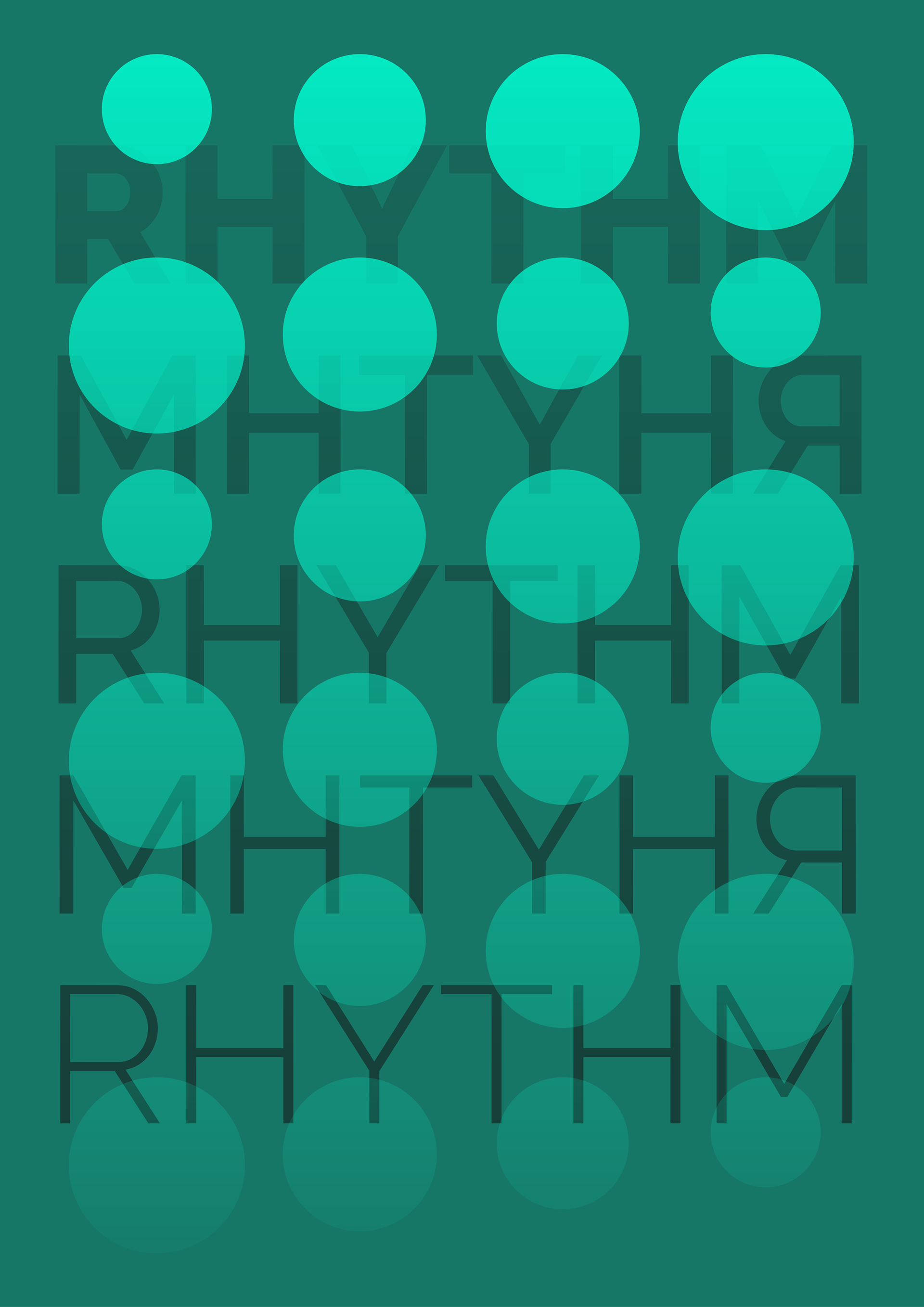 Display poster demonstrating elements and principles of design
