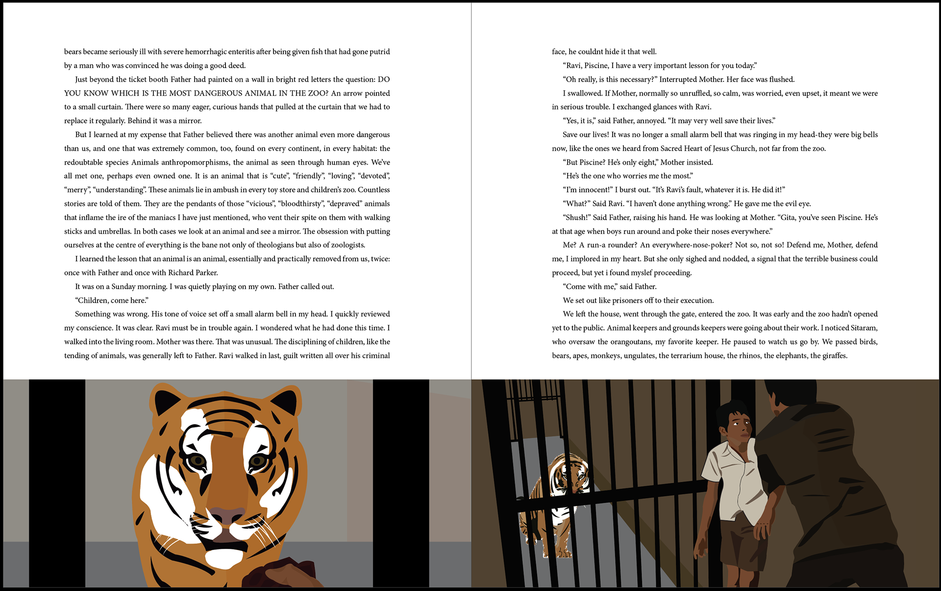 Life of Pi Book Illustrations