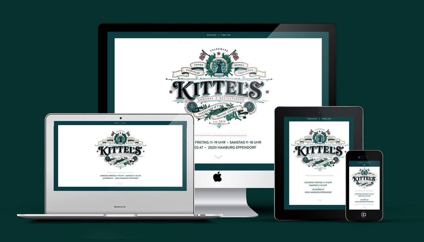 Webdesign Kittels - Fine British Goods in Hamburg von Claudia Siegert