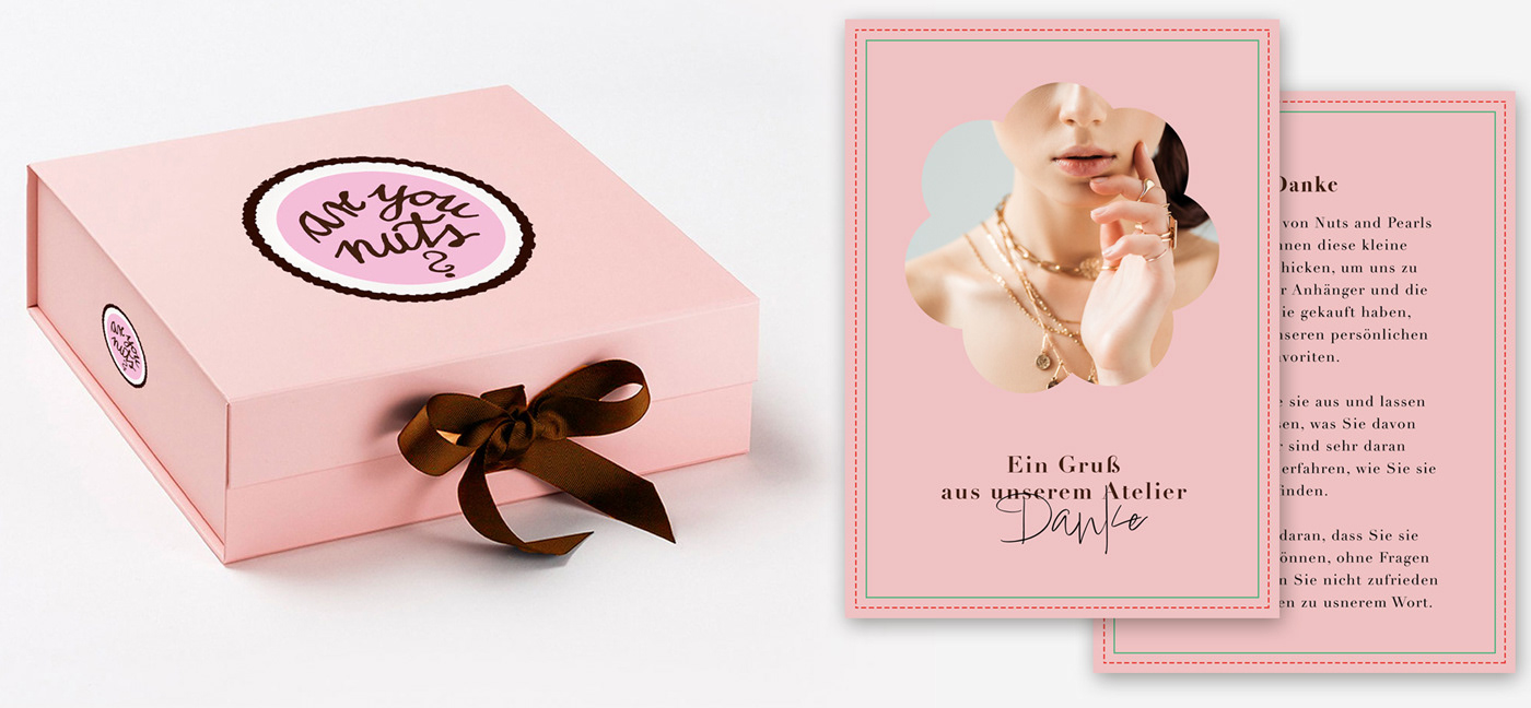 Grafikdesign für Nuts & Pearls von Claudia Siegert