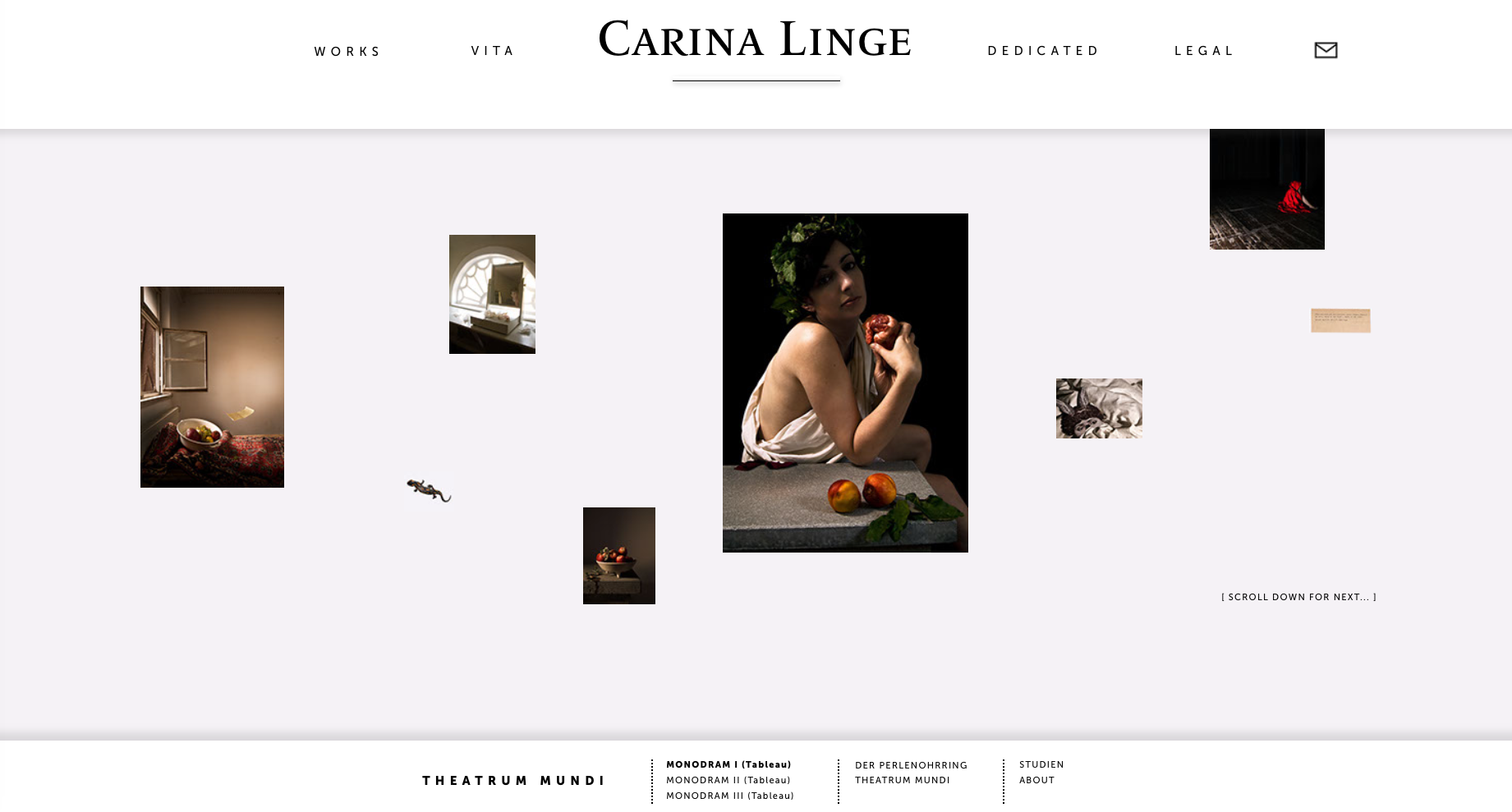 Webdesign für die Fotografin Carina Linge von Claudia Siegert
