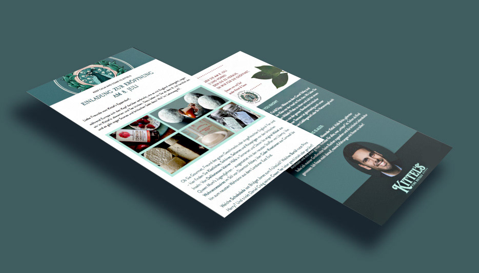 Newsletter Template Kittels - Fine British Goods in Hamburg von Claudia Siegert