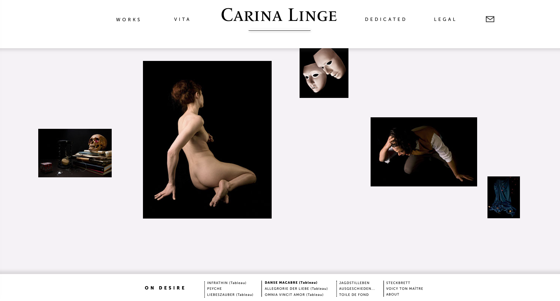 Webdesign für die Fotografin Carina Linge von Claudia Siegert