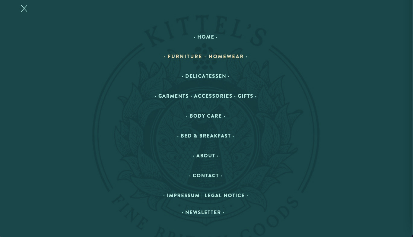 Webdesign Kittels - Fine British Goods in Hamburg von Claudia Siegert