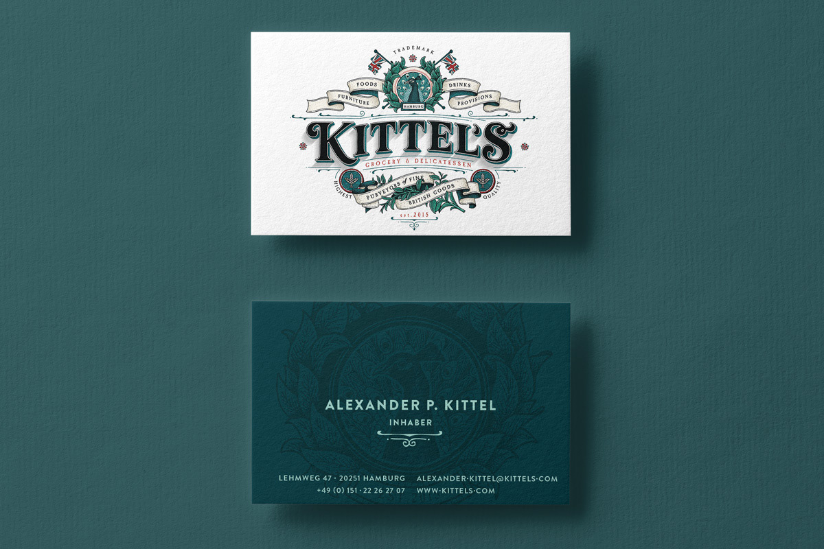Branding für Kittels - Fine British Goods in Hamburg von Claudia Siegert