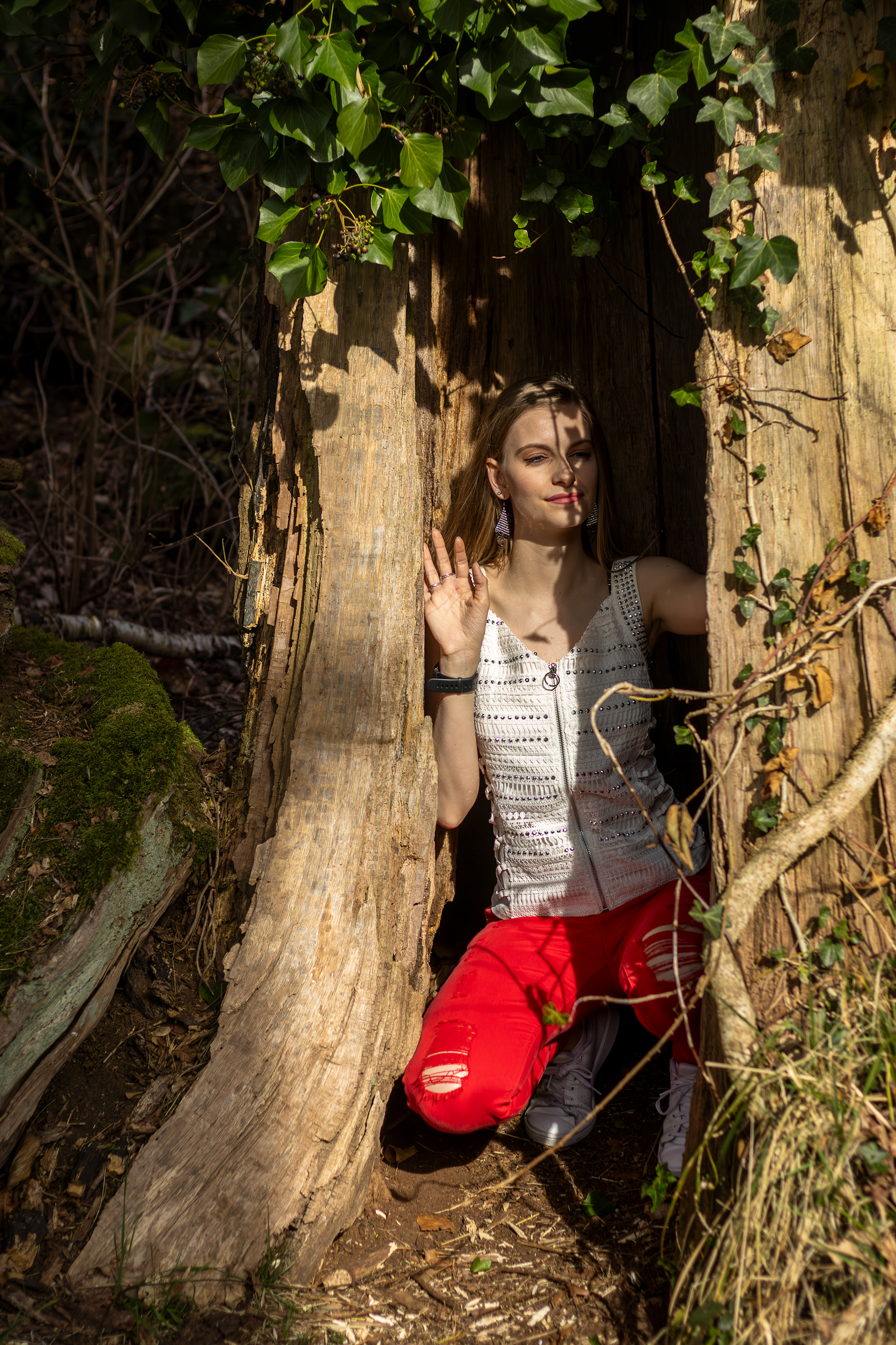 Portretshoot in de natuur – Kaitlyn in Vordenstein, Schoten