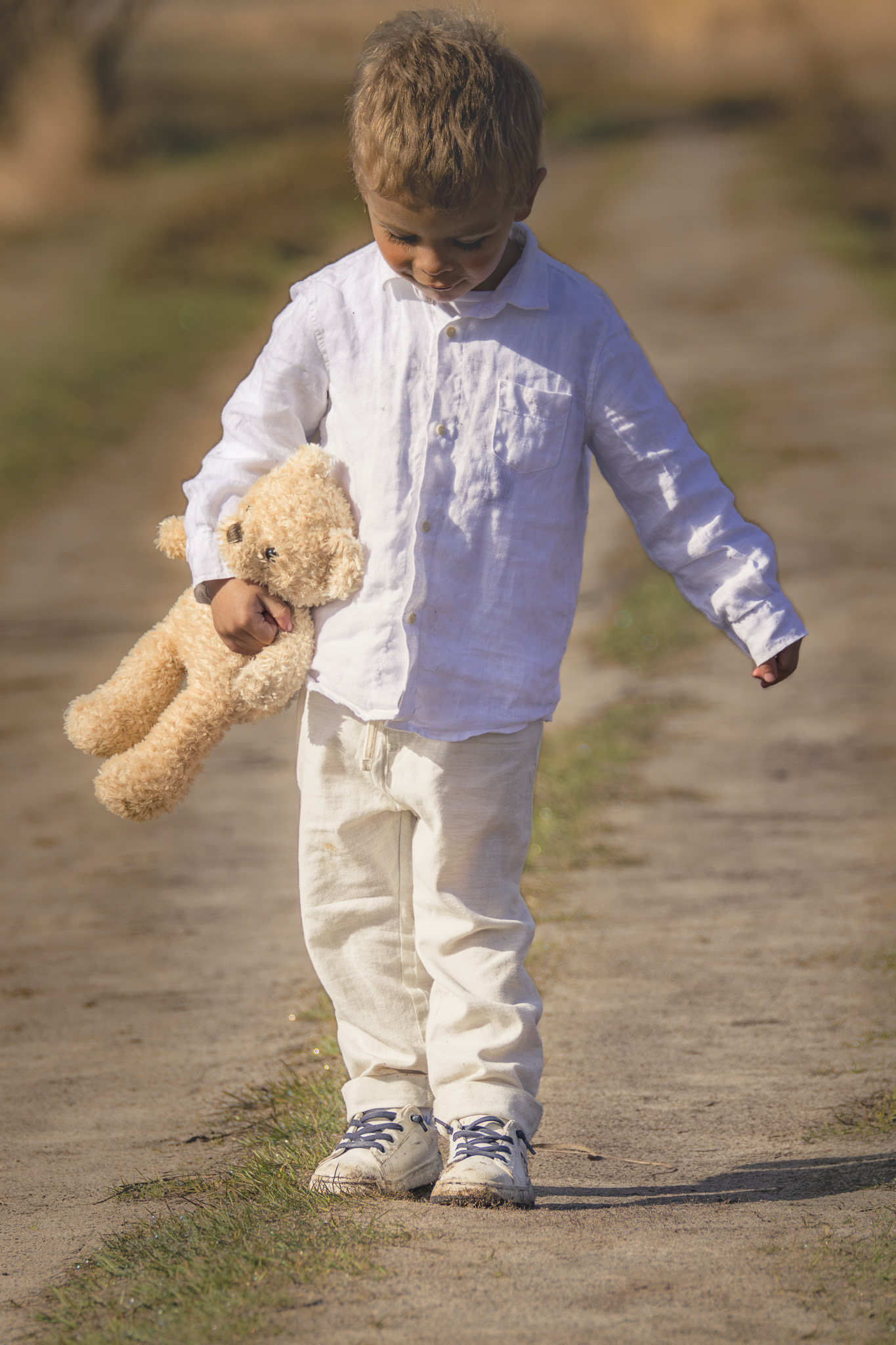 Familiefotoshoot in de natuur – Shana en Odin in Stappersven, Kalmthout
