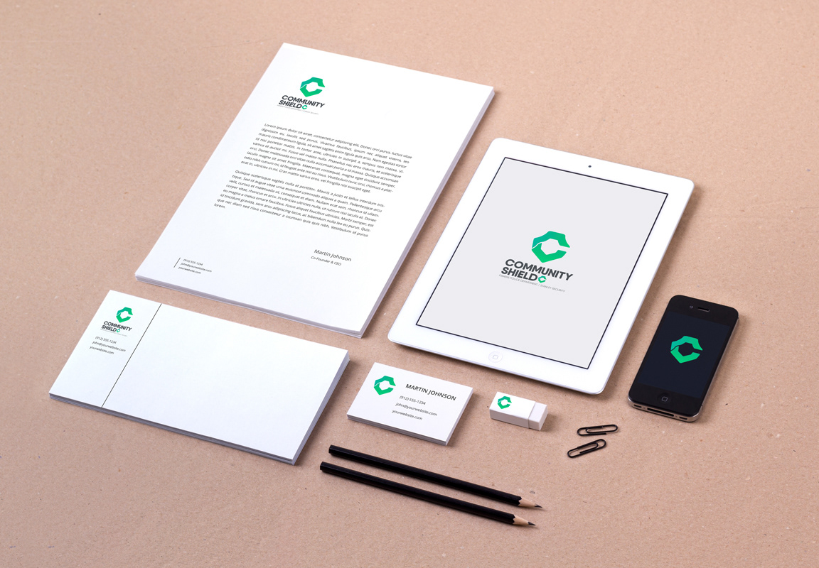 Community Shield stationary and materials