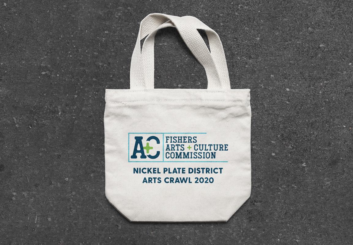 Tote bag for the arts crawl event