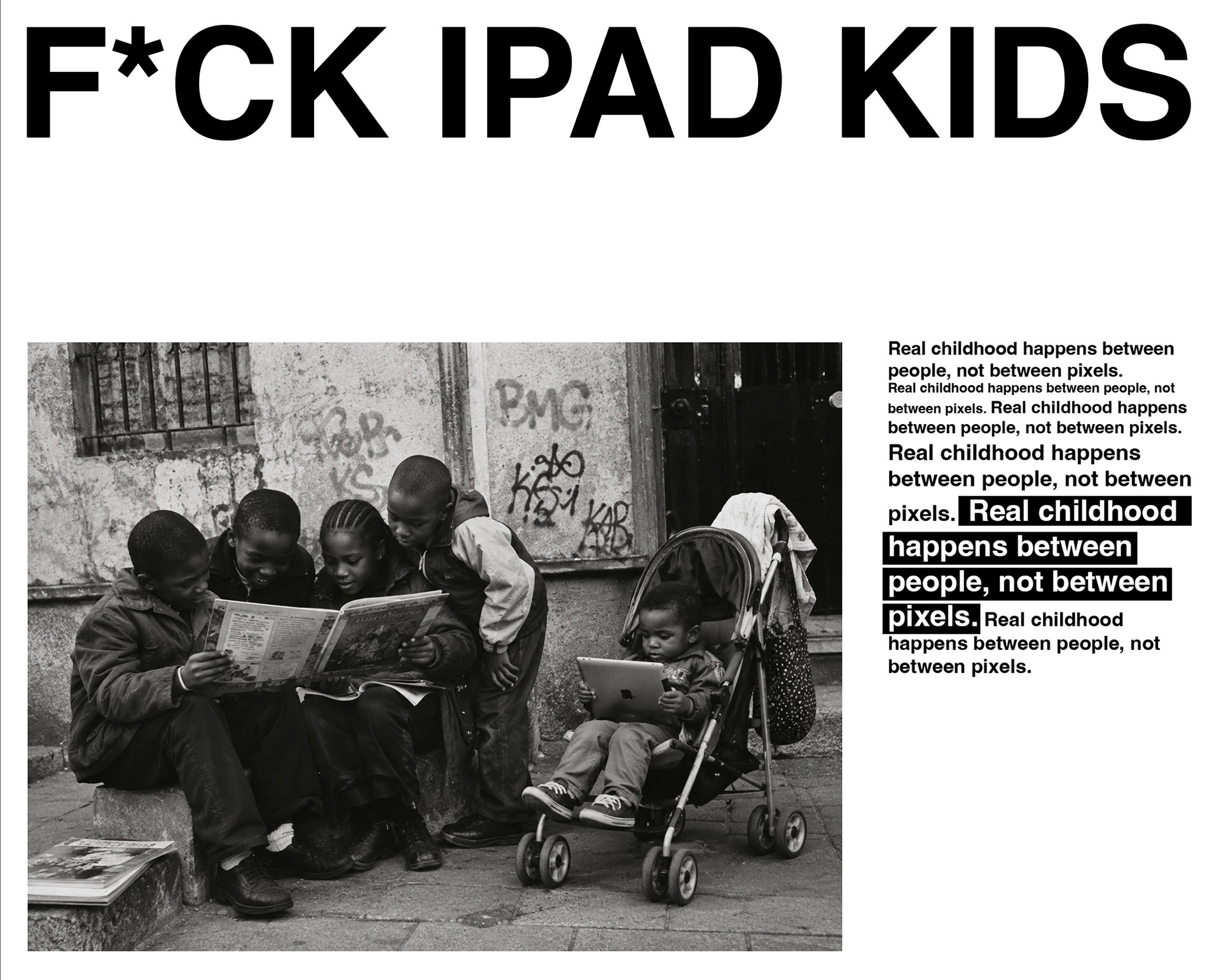 F**CK IPAD KIDS Art Direction Greta Scuderi Greco