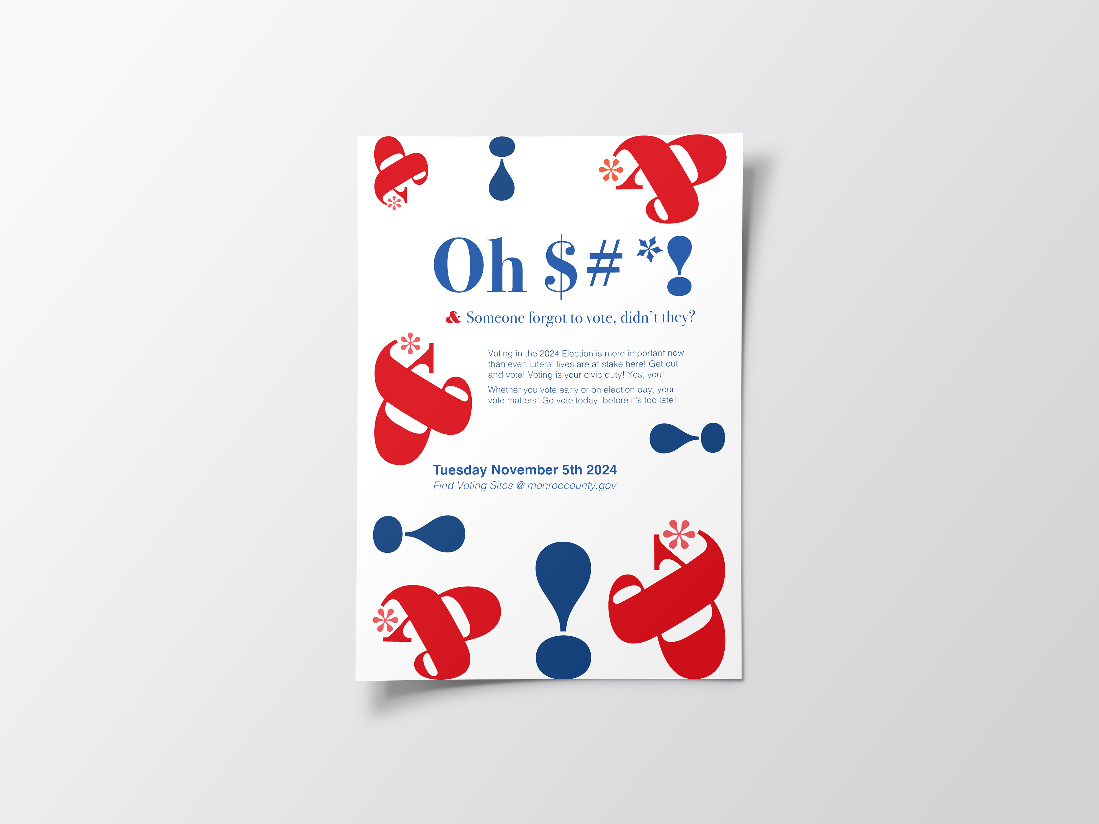"Oh $#*!" Poster Mockup - Luke Solby