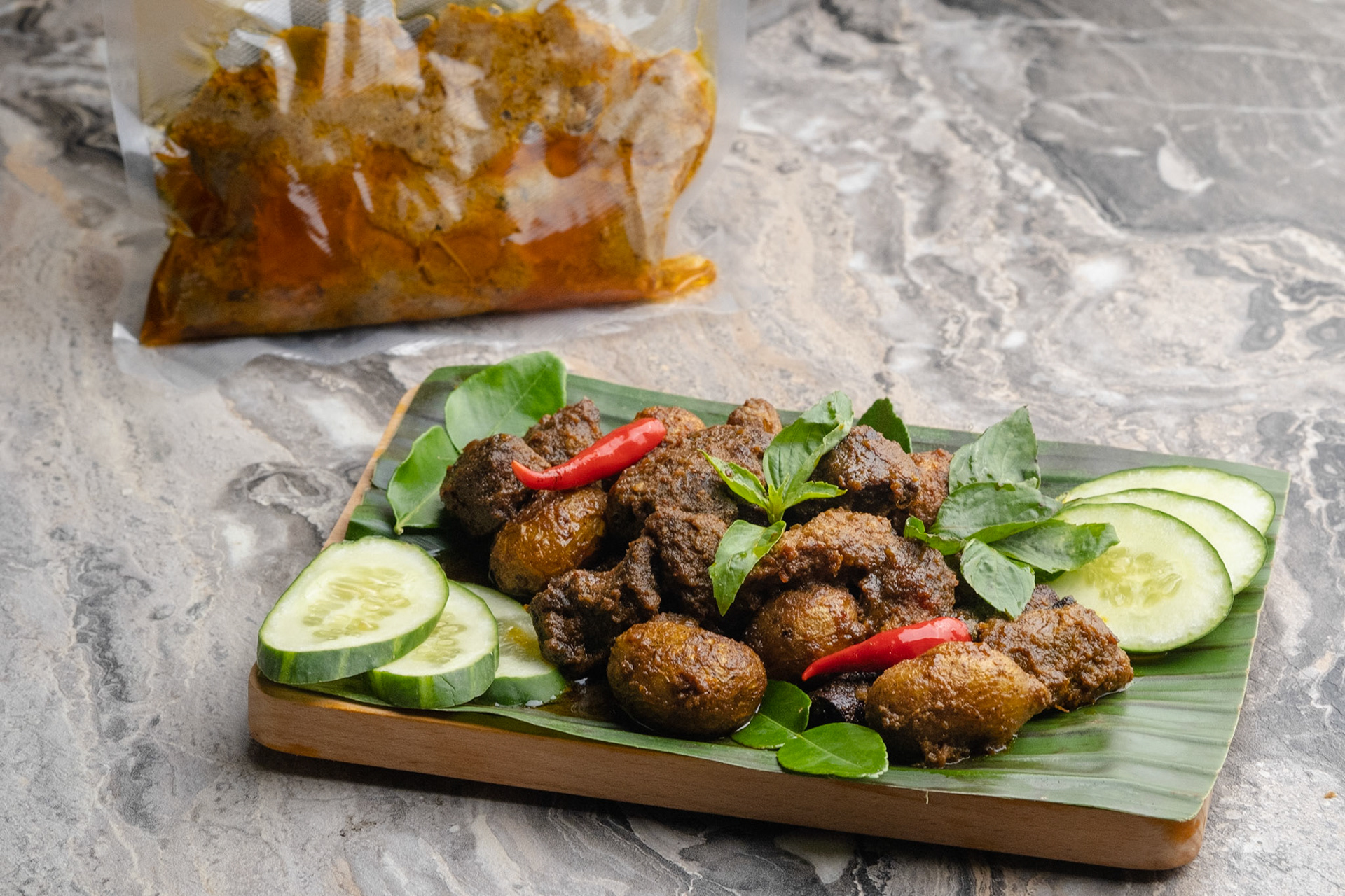 Frozen pack vs reheated and plated set