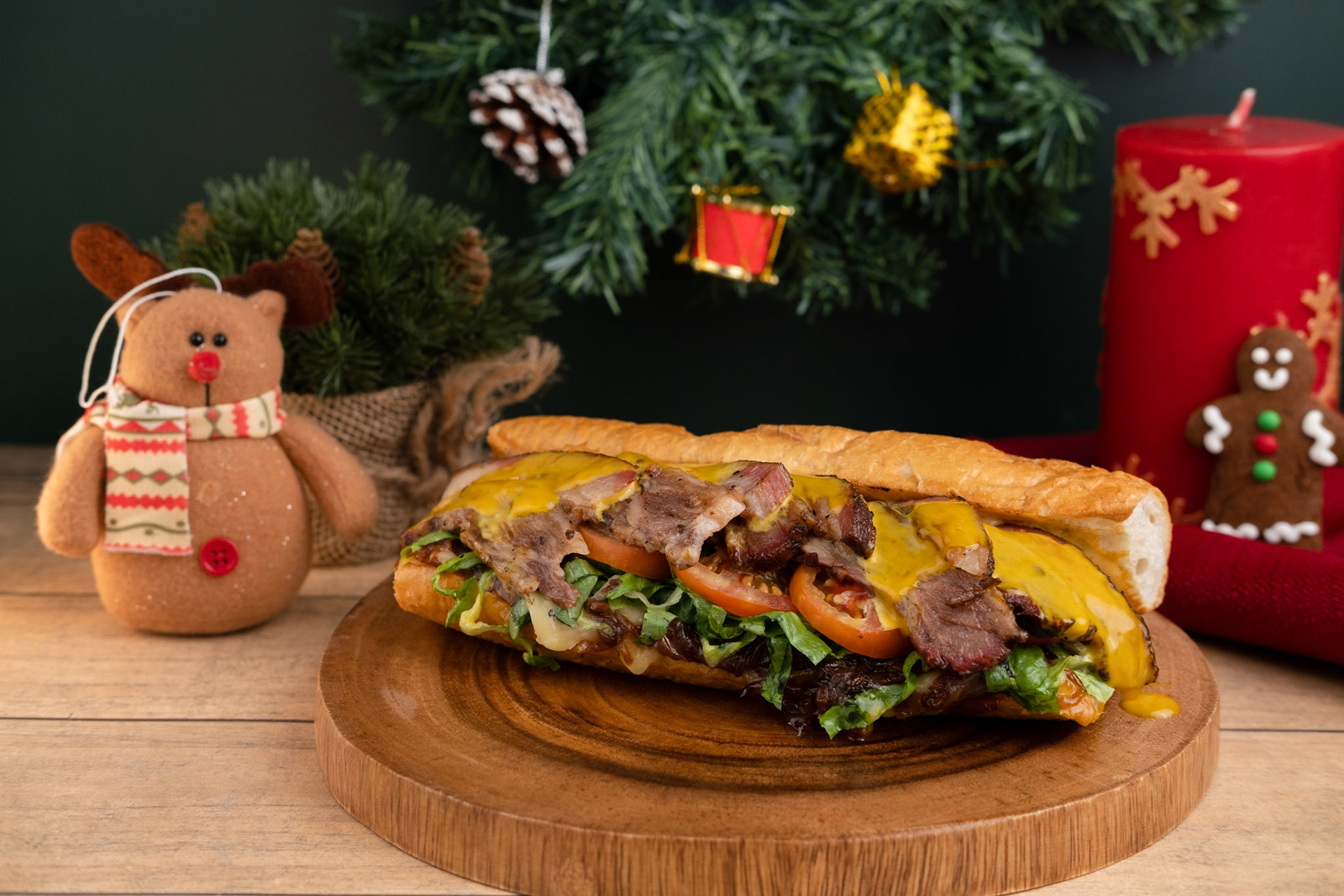 Lechon Baka Sub Sandwich
