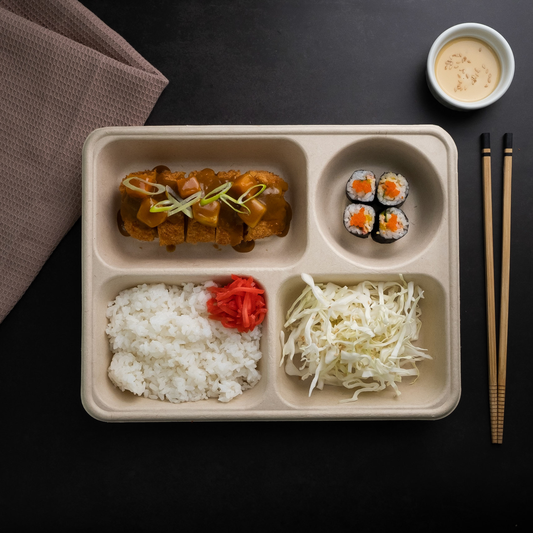 Tofu Katsu Curry Bento