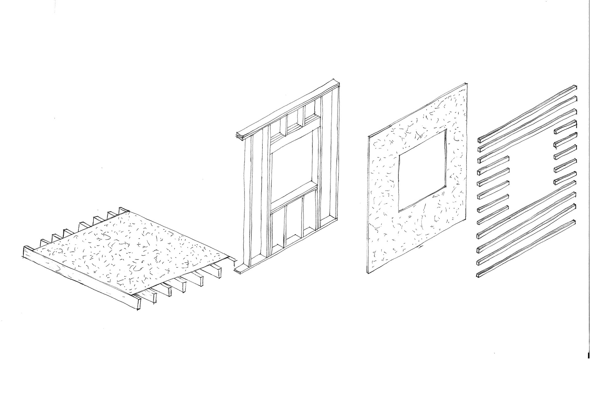 Drawing of Prefabricated walls