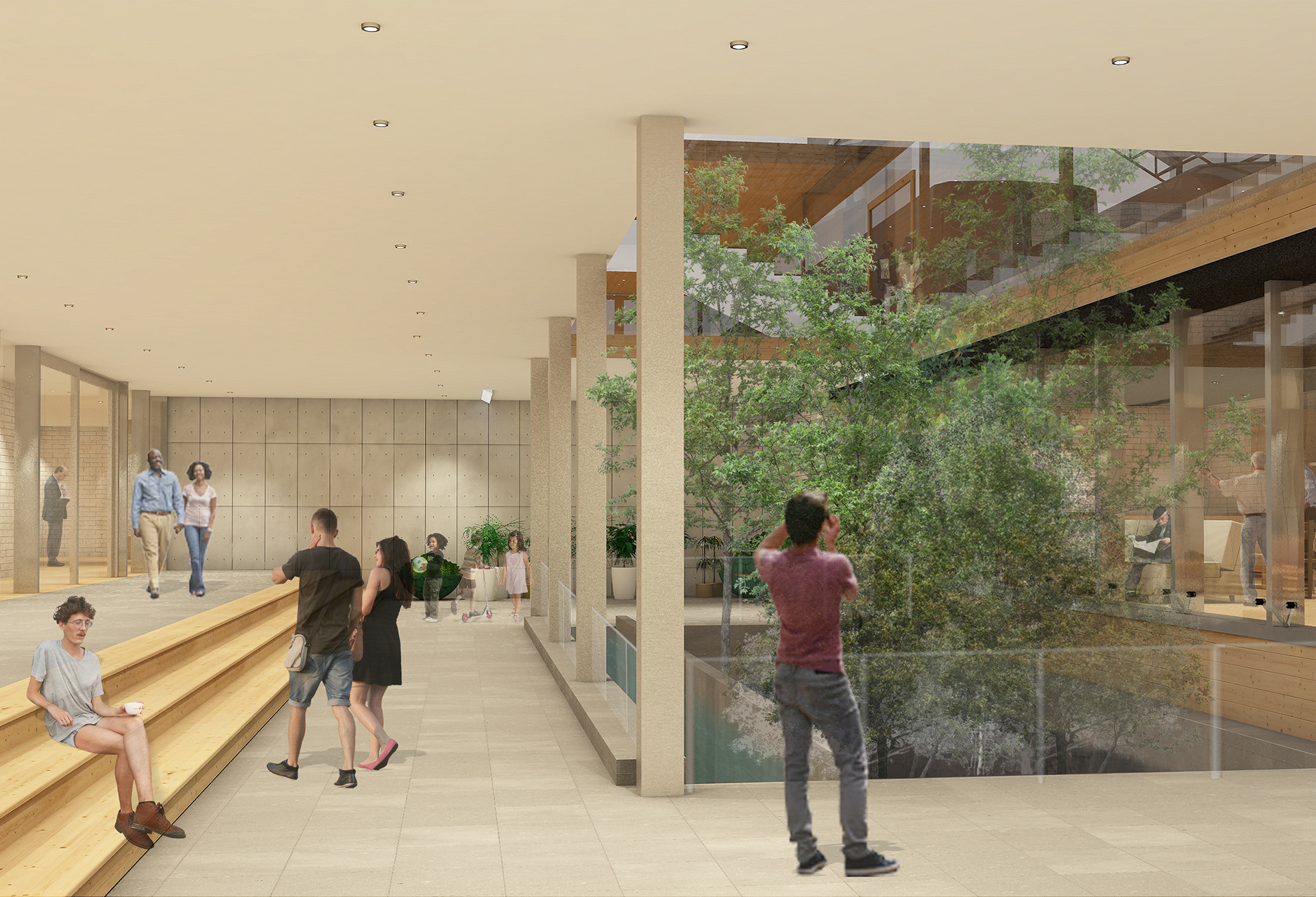 Internal courtyard garden