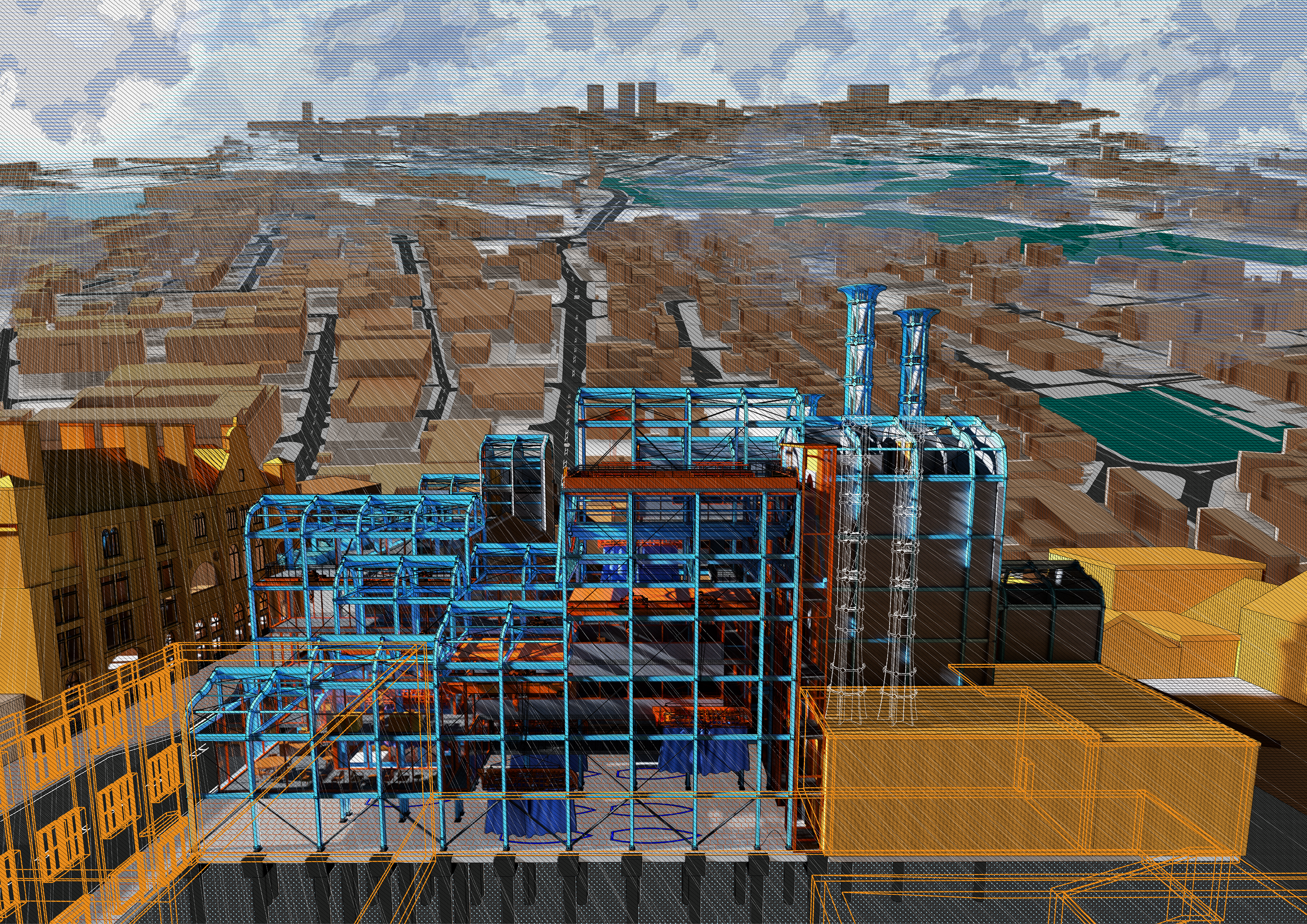 Blue Sky Thinking Steel Frame (Without Canopy Membrane)