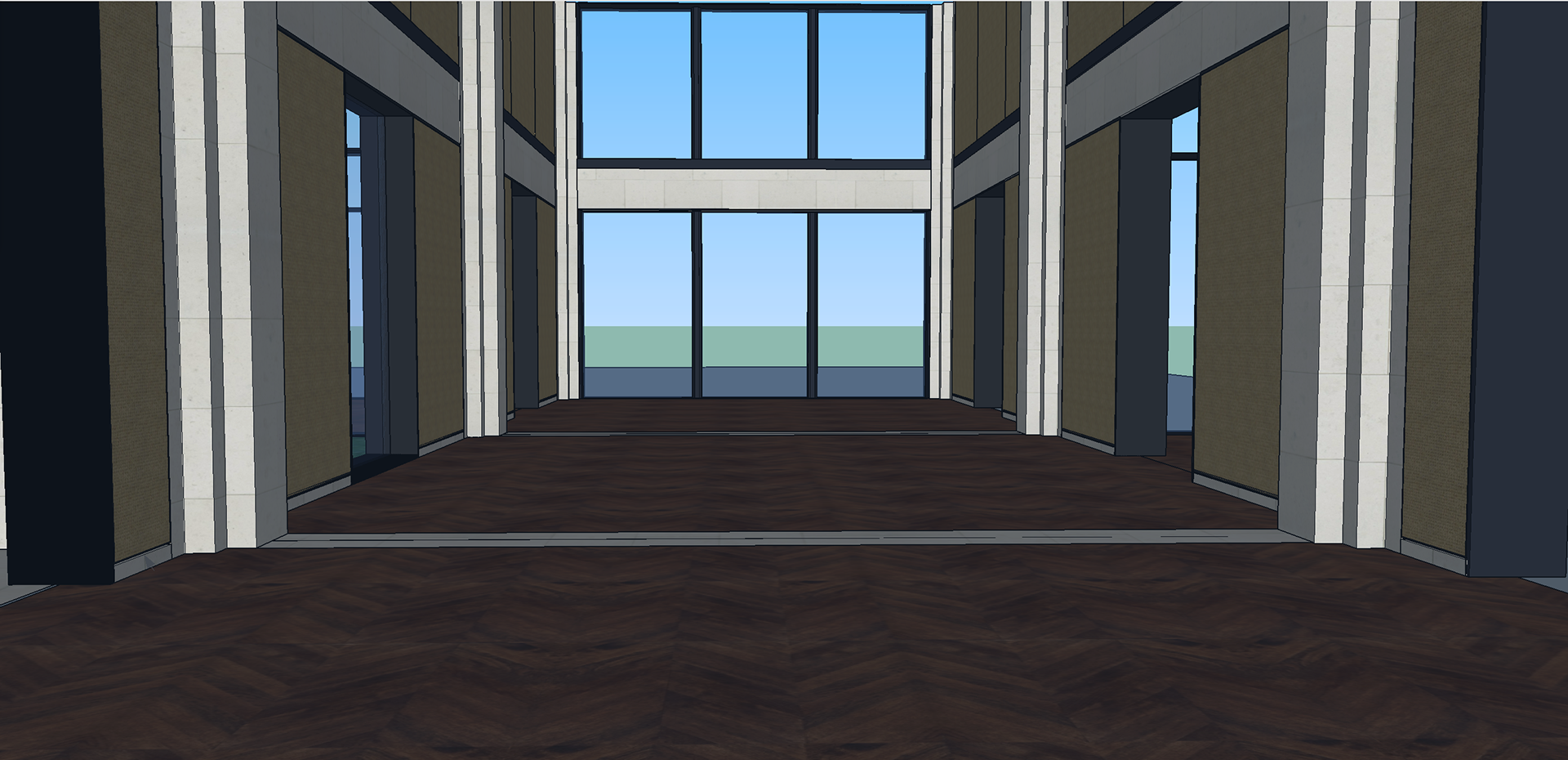 Perspective View of Great Hall