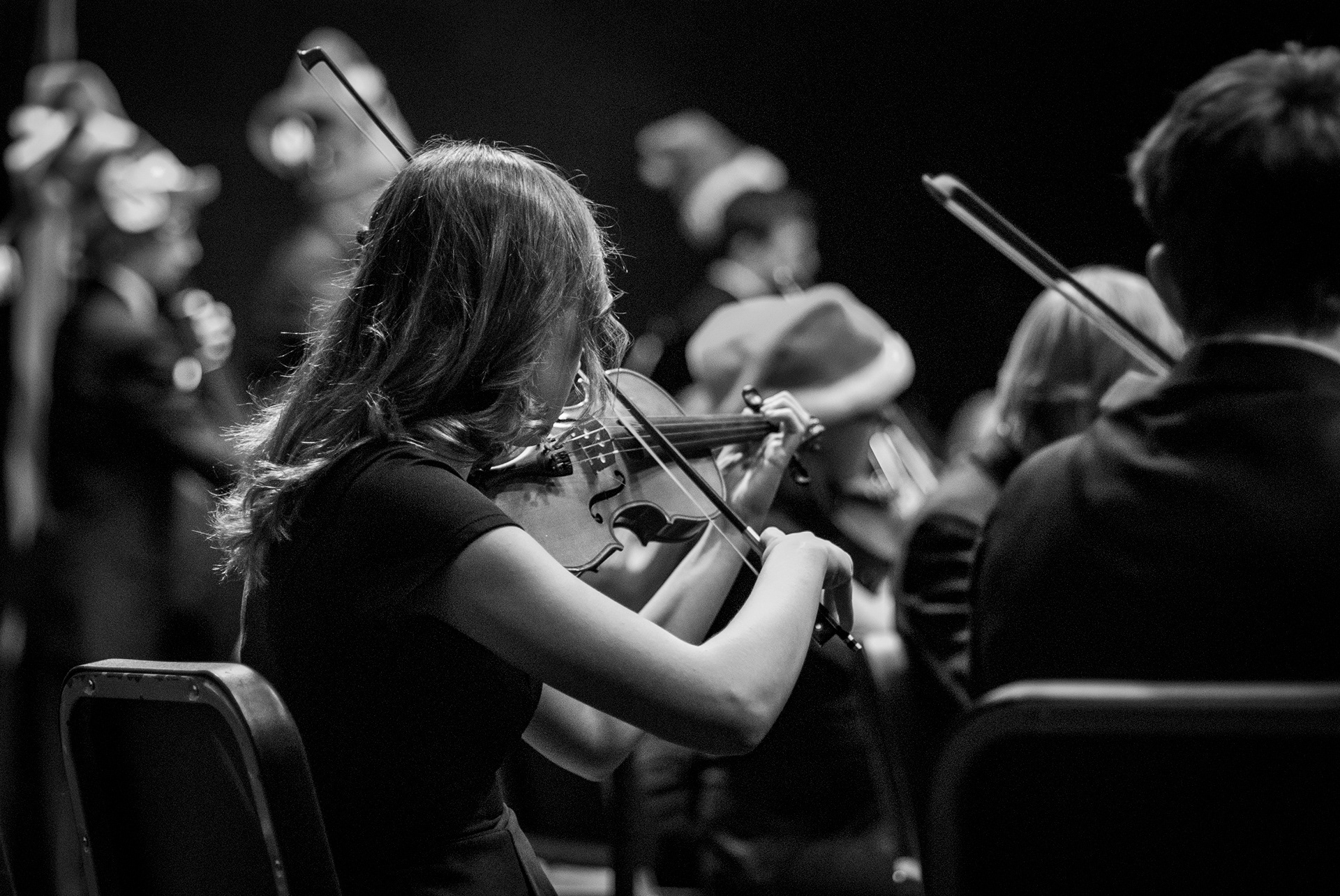 Students warm up before the annual Christmas program at Mount Vernon High School on December 13, 2016