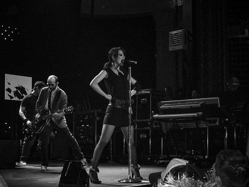 Shirley Manson, lead singer of the band Garbage performs at the Newport Music Hall in Columbus Ohio on May 9, 2005