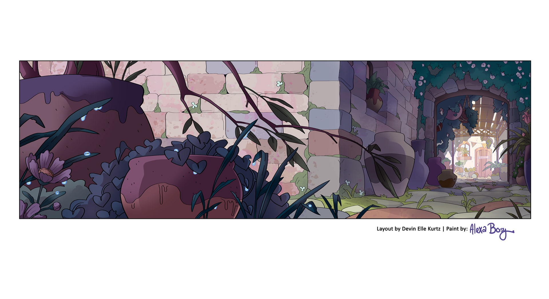 Layout by Devin Elle Kurtz, paint by Alexa Bosy