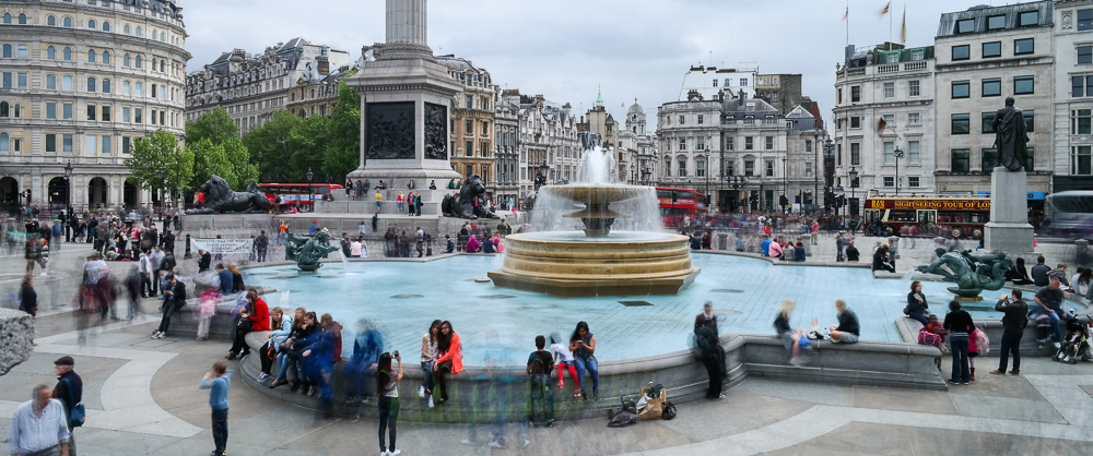 Trafalgar Square in London - gefotografeerd in opdracht van Samsung