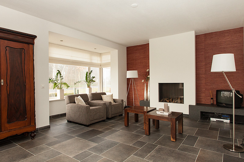 Woonkamer gefotografeerd in Enschede voor Funda