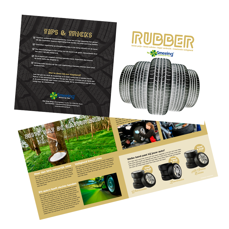 Ontwerp banden brochure