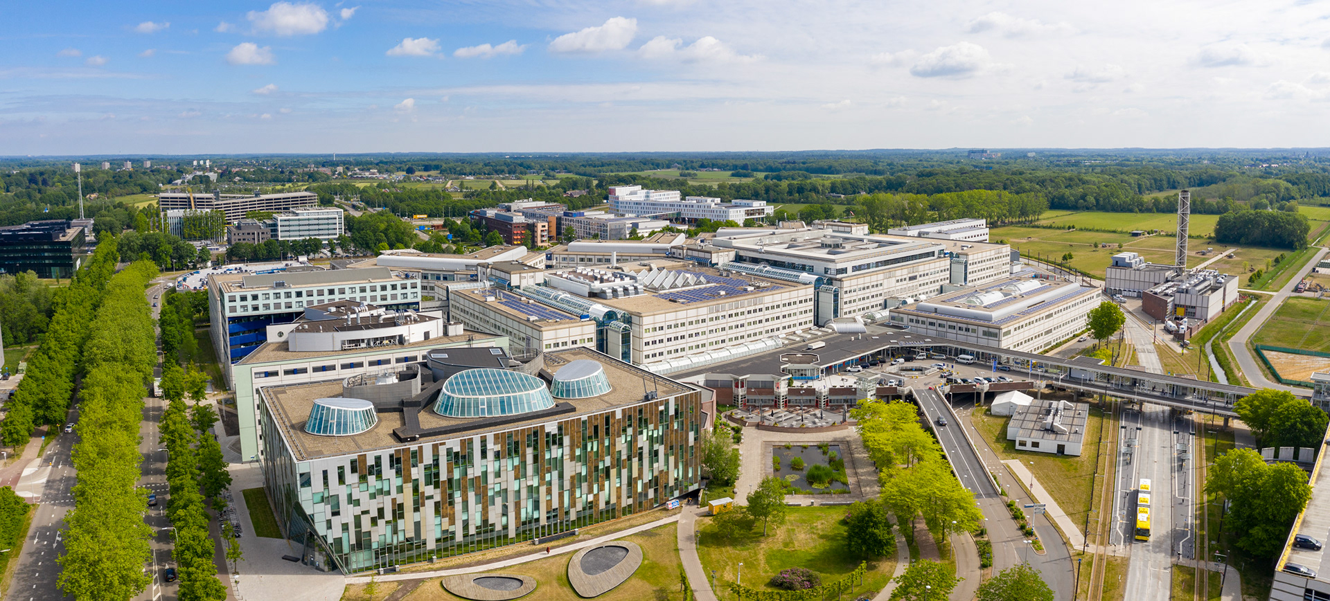 Luchtfoto van Universitair Medisch Centrum Utrecht. Foto: Robbert Frank Hagens / HH