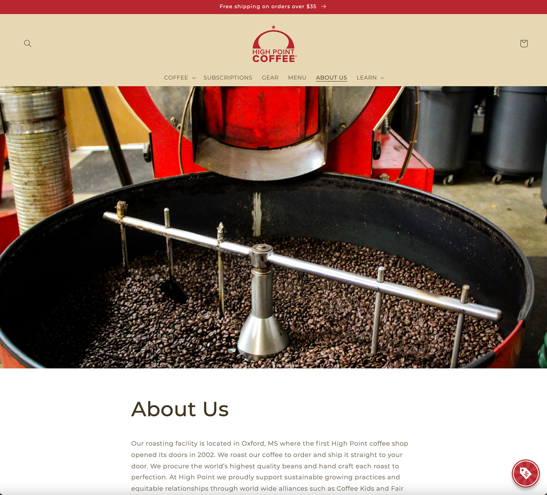 About Us Page