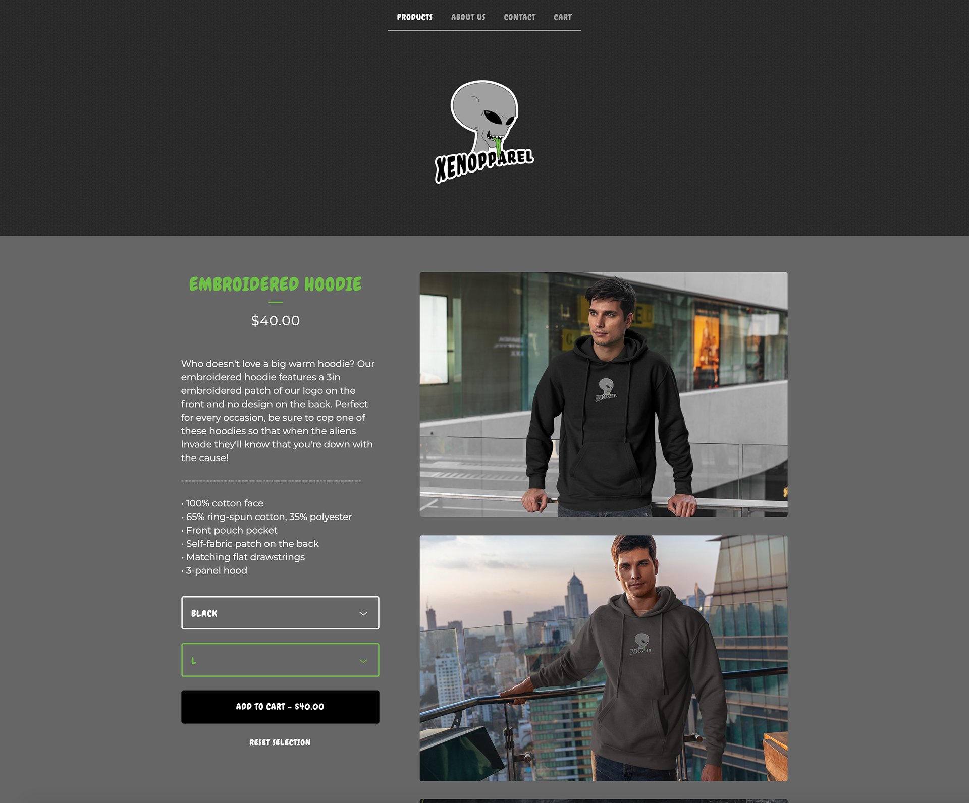 Individual Item Page