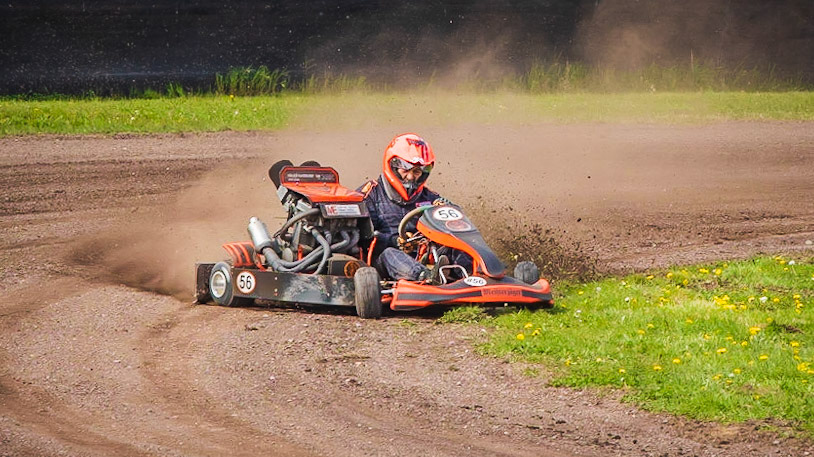 Karting op het speedway circuit