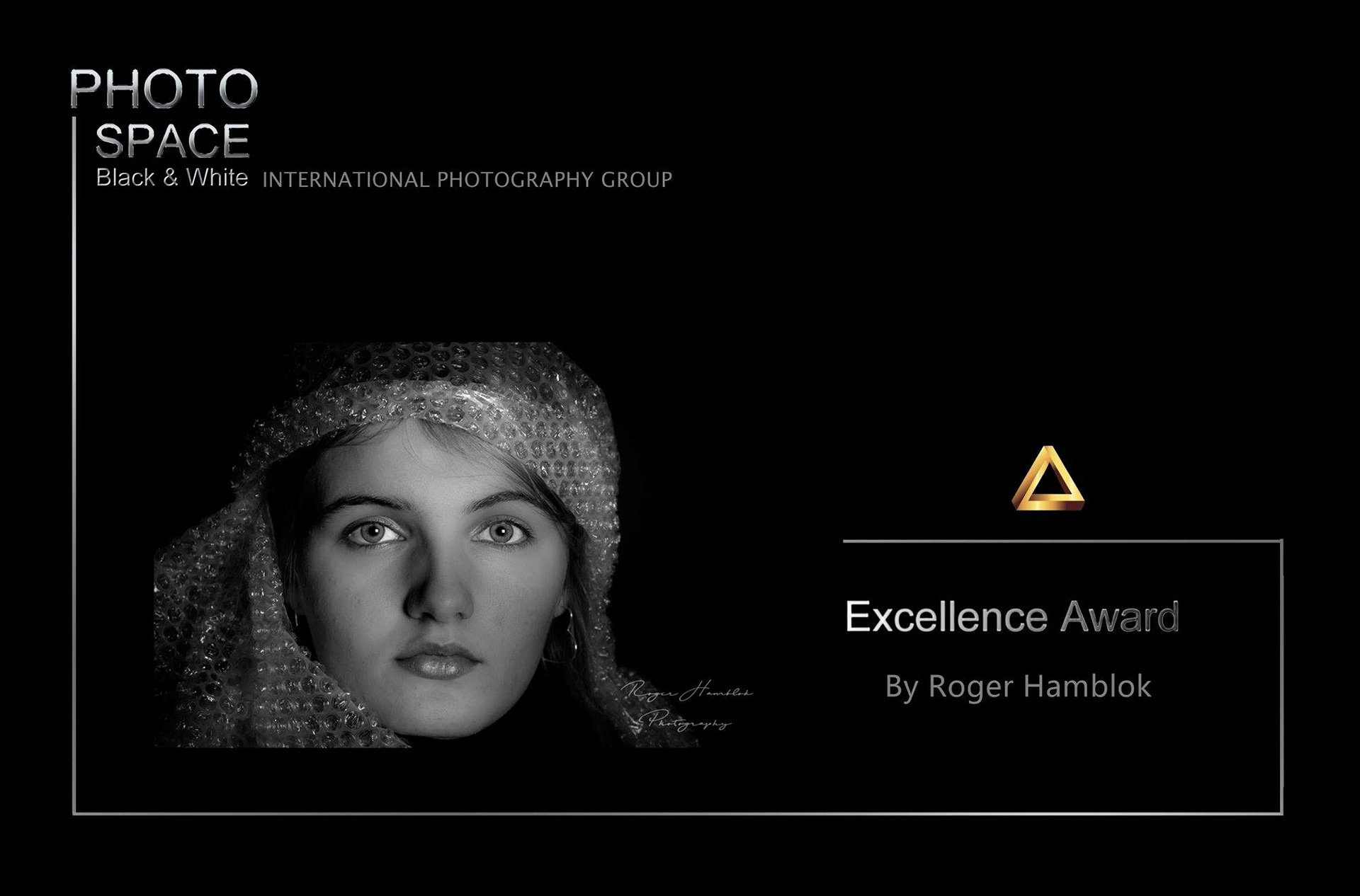Award of Excellence from Photo Space Black & White