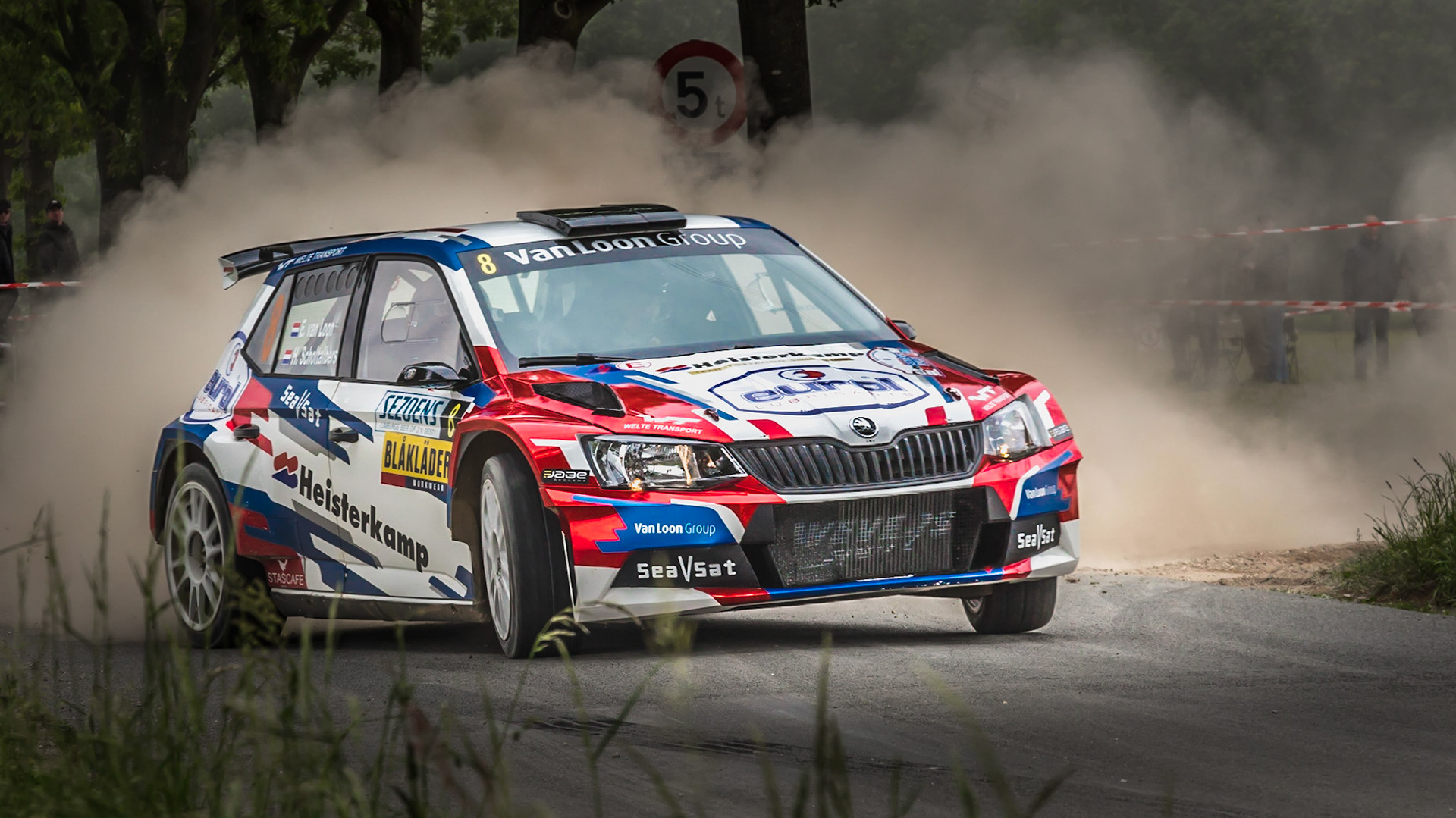 Seizoensrally Bocholt; Skoda van Van Loon