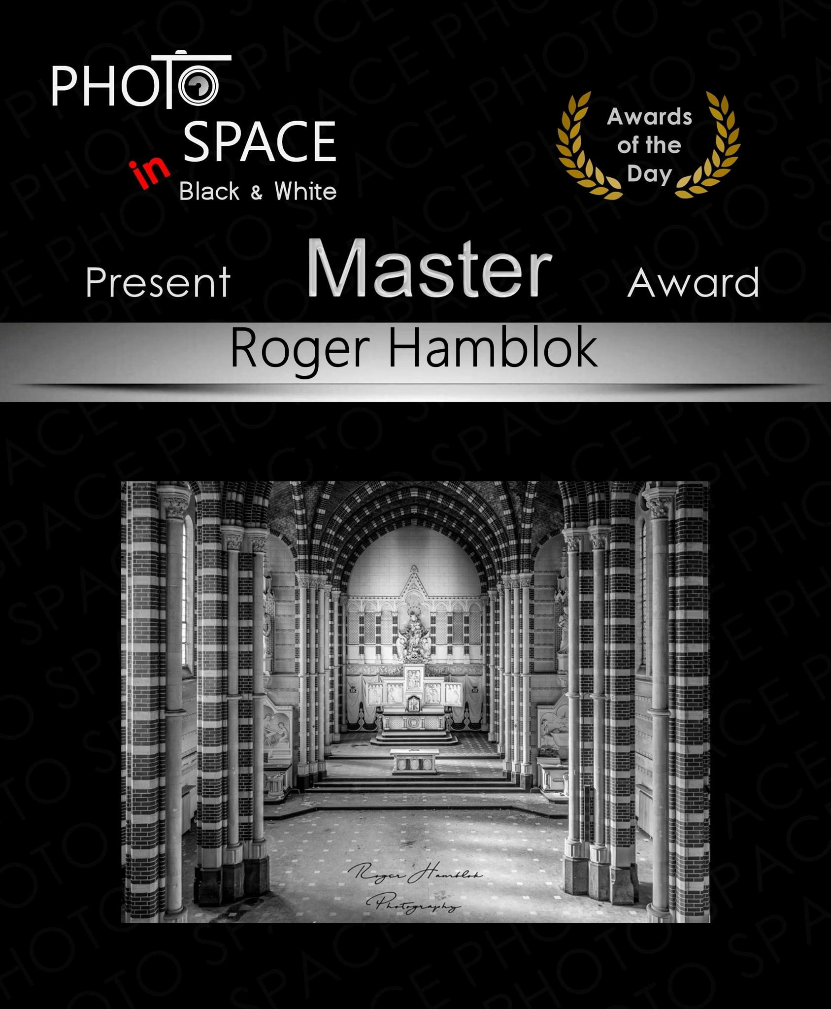 Award of Excellence from Photo Space Black & White